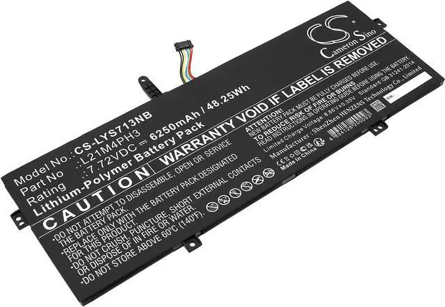 Main image of Cameron Sino CS New Replacement Battery for Yoga Slim 7 Carbon 13IAP7 82U9, Yoga Slim 7 Carbon 13IAP7 82U9, Yoga Slim 7 Carbon 13IAP7 82U9 (6250mAh) L21C4PH3, L21D4PH3, L21L4PH3, L21M4PH3