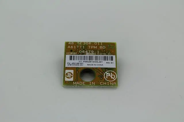 Alt view image 2 of 4 - HP 450168-001 HP Trusted Platform Module (TPM)