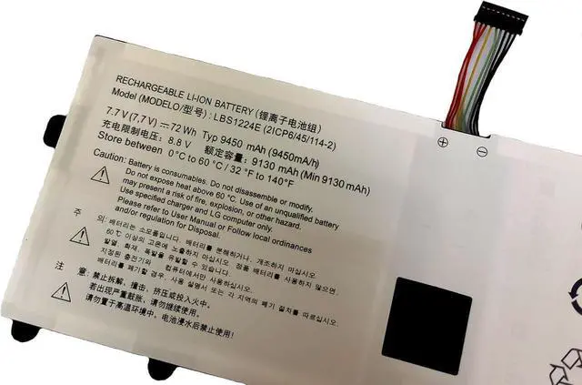 Alt view image 4 of 4 - YNYNEW LBS1224E Replacement Battery Compatible for 2ICP6/45/114-2 LBR1223E 2ICP5/45/114-2 Gram 13Z980 13Z980-A 13Z980-G 13Z980-U 13Z980-G.AA53C 13Z980-U.AAW5U1 13Z990 13Z990-G 13Z990-V 14Z980