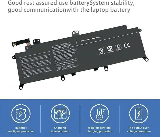 Alt view image 2 of 5 - PA5278U-1BRS Laptop Battery,Compatible for Toshiba Portégé X30-D-123 X30-E X30-F Tecra X40-D-11F X40-E X40-F X40-D-145 X40-D-14M