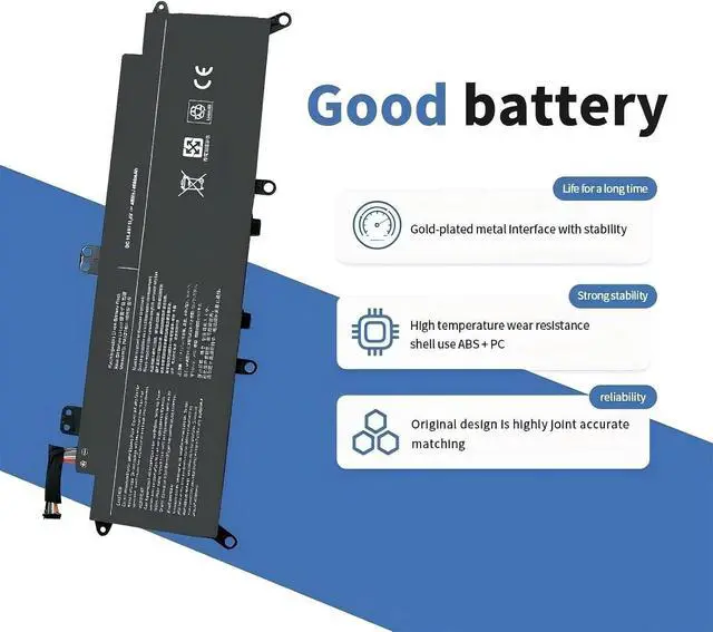 Alt view image 3 of 5 - PA5278U-1BRS Laptop Battery,Compatible for Toshiba Portégé X30-D-123 X30-E X30-F Tecra X40-D-11F X40-E X40-F X40-D-145 X40-D-14M