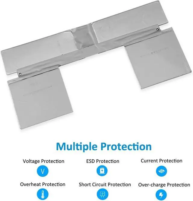 Alt view image 5 of 7 - G3HTA024H Laptop Battery,Compatible for Microsoft Surface Book 1,1703 1704 1705 13.5" Keyboard Base Battery G3HTA023H G3HTA021H 51WH(G3HTA024H Keyboard)