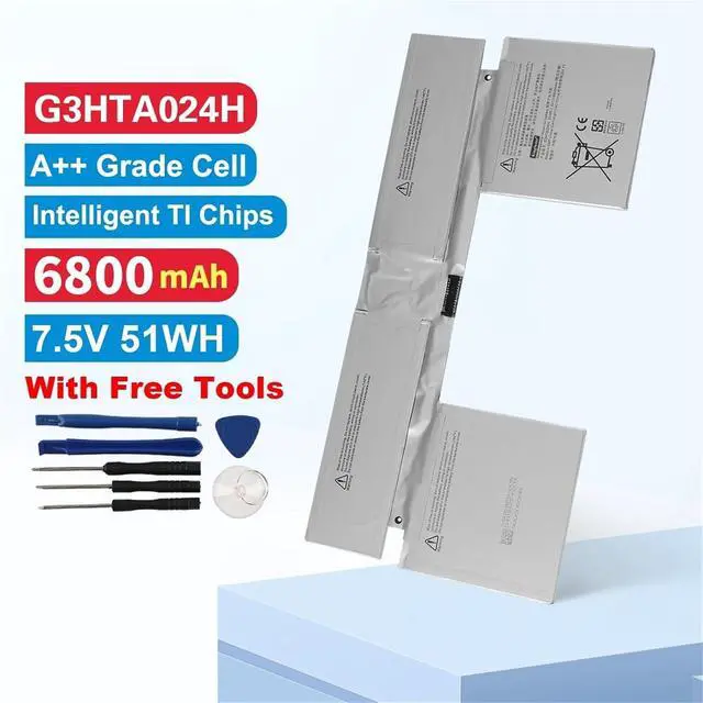 Alt view image 3 of 7 - G3HTA024H Laptop Battery,Compatible for Microsoft Surface Book 1,1703 1704 1705 13.5" Keyboard Base Battery G3HTA023H G3HTA021H 51WH(G3HTA024H Keyboard)