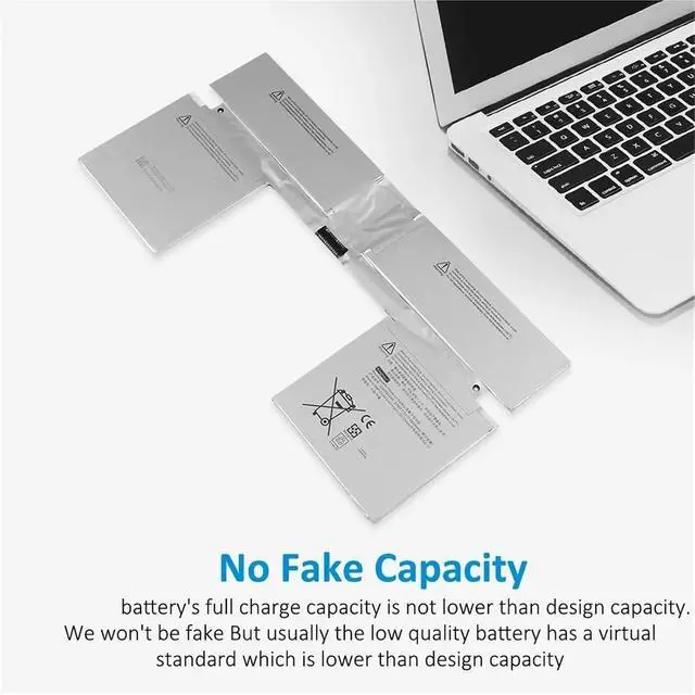 Alt view image 4 of 7 - G3HTA024H Laptop Battery,Compatible for Microsoft Surface Book 1,1703 1704 1705 13.5" Keyboard Base Battery G3HTA023H G3HTA021H 51WH(G3HTA024H Keyboard)