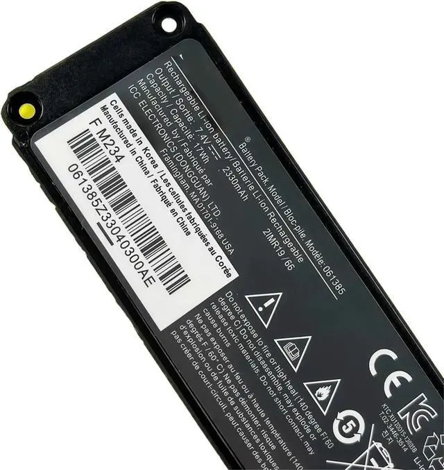 Alt view image 5 of 6 - 2330mAh 061384 061386 061385 Laptop Battery Compatible with Bose SoundLink Mini 1 Bluetooth Speaker 2IMR19/66 7.4V 17Wh