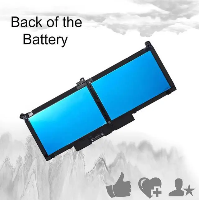 Alt view image 7 of 7 - F3YGT Battery for Latitude 7480 Battery for Dell Latitude 12 7000 7280 7290/13 7000 7380 7390/14 7000 7480 7490 Series DM3WC 0DM3WC 2X39G 60Wh 7.6V