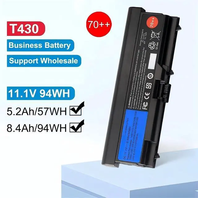 Alt view image 3 of 7 - 94WH 57WH Laptop Battery,Compatible for Lenovo ThinkPad T430 T430I T530 T530I W530 SL430 SL530 L430 L530 45N1007 45N1006(T430 57WH)