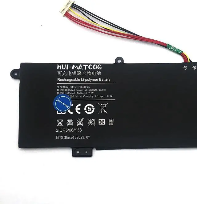 Alt view image 2 of 4 - UTL-4766133-2S Laptop Battery for ONN WU133W Y1333W 100002434 K1412W 100003497 5072300P,for Haier Leadpie M1,for Ditma LP14123