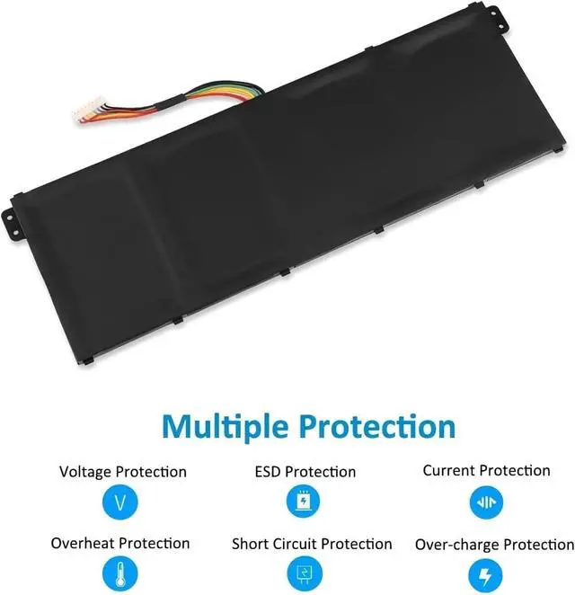 Alt view image 3 of 6 - AC14B8K Battery,Compatible for Acer Aspire CB3-111 CB5-311 ES1-511 ES1-512 ES1-520 S1-521 ES1-531 ES1-731 E5-771G V3-371 V3-111