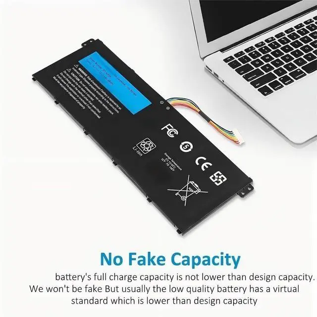 Alt view image 2 of 6 - AC14B8K Battery,Compatible for Acer Aspire CB3-111 CB5-311 ES1-511 ES1-512 ES1-520 S1-521 ES1-531 ES1-731 E5-771G V3-371 V3-111