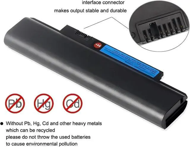 Alt view image 4 of 6 - X121E X130E Battery,Compatible for Lenovo ThinkPad E120 E125 E130 E135 E145 E320 E325 E330 E335 L330 45N1058 45N1059 X131E X140E.