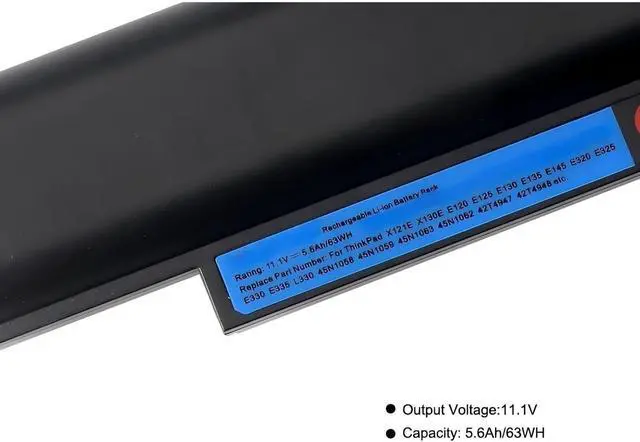 Alt view image 6 of 6 - X121E X130E Battery,Compatible for Lenovo ThinkPad E120 E125 E130 E135 E145 E320 E325 E330 E335 L330 45N1058 45N1059 X131E X140E.