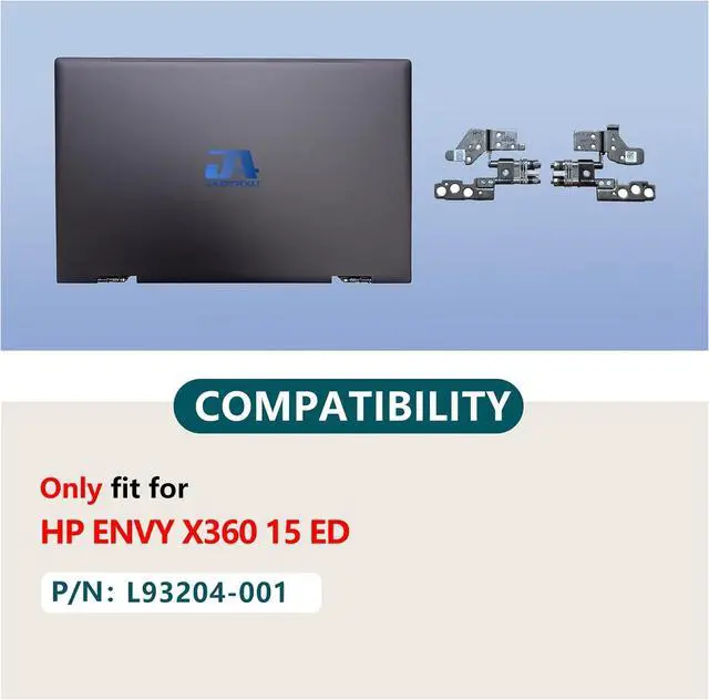 Alt view image 2 of 7 - L93204-001 Replacement Laptop LCD Back Cover Top Case Rear Lid with Hinges for HP Envy X360 15T-ED 15M-ED 15M-EE 15-ED 15-EE Brown