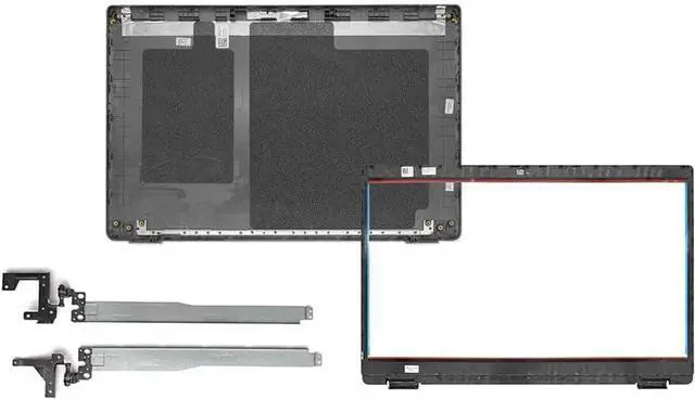 Main image of LCD Back Cover Top Lid + Front Bezel + Hinges Compatible with Dell Latitude 3510 E3510 L3510 P101F P101F002 P101F001 Laptop