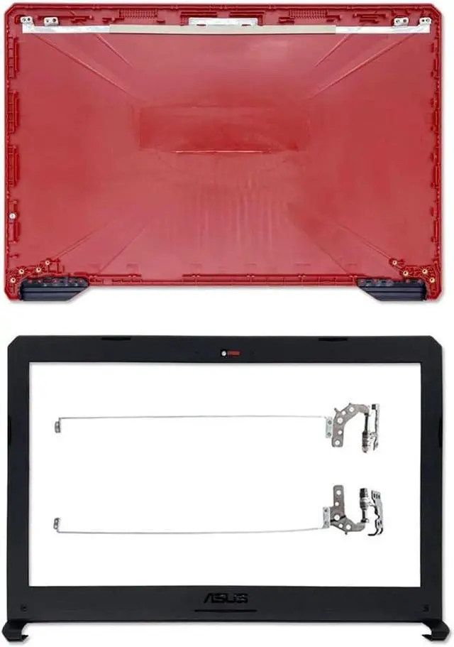 Main image of Replacement for ASUS TUF Gaming FX504 FX504G FX504GD FX504GM FX504GE FX80G FX80 Laptop LCD Back Cover Top Case + Bezel Trim + Hinges