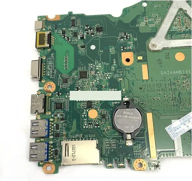 Alt view image 6 of 6 - Compatible with ACER Aspire E5-575 E5-575G F5-573G ZAA X32 Laptop Motherboard DAZAAMB16E0 I3-6100U I3-7100U I3-8130U I5-6267U(SR343 i3-7100U)