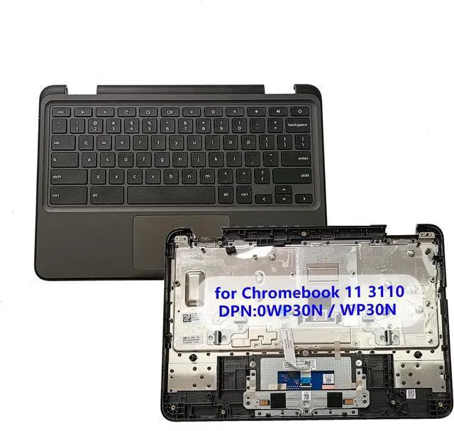 Main image of LWDLRPFLaptop Palmrest Upper Case Top Cover with Keyboard and Touchpad Assembly Replacement for Dell Chromebook 11 3110 0WP30N WP30N (NOT for 3110 2-in-1 Version)