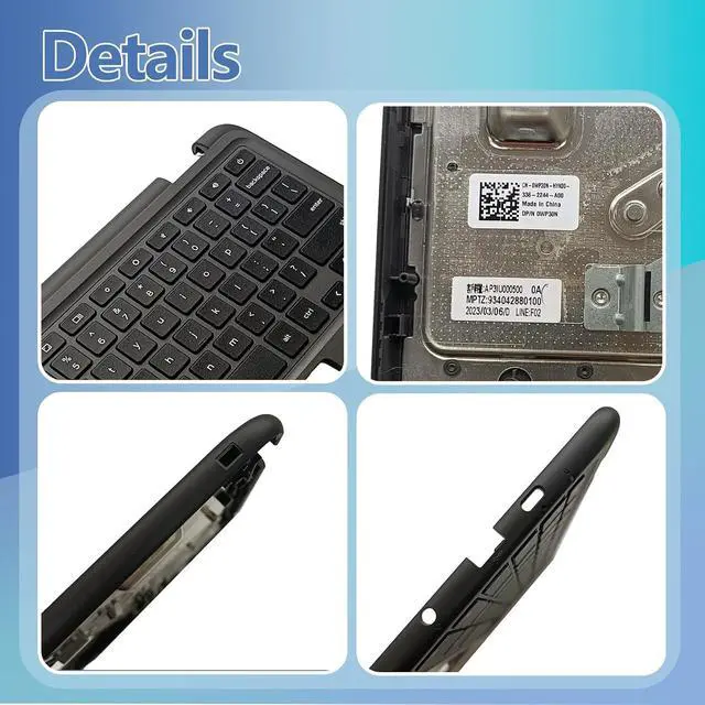 Alt view image 3 of 7 - LWDLRPFLaptop Palmrest Upper Case Top Cover with Keyboard and Touchpad Assembly Replacement for Dell Chromebook 11 3110 0WP30N WP30N (NOT for 3110 2-in-1 Version)