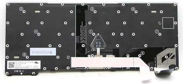 Alt view image 2 of 4 - 5N21A21734 5N21A21808 5N21A21882 New Internal US Backlit Keyboard for ThinkPad X13 Gen 2 (Type 20WK, 20WL, 20XH 20XJ) Laptop SN21A21296 SN21A21370 SN21A21444