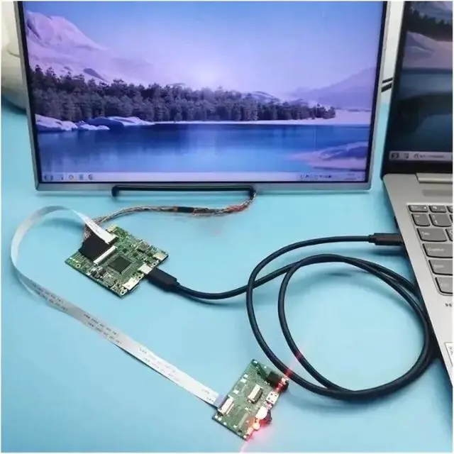 Alt view image 2 of 5 - for B173RW01 V0/V1/V2/V3/V4/V5 Controller Driver Board Type-C 17.3" Laptop Matrix LVDS 40 Pin 1600x900 Mini-HDMI USB-C DIY Kit(for B173RW01 V.3)