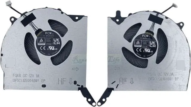 Main image of Laptop Cooling FanCompatible for LenovoCompatible for Legion Pro 5 16IRX8 16ARX8 82WK 82WM IRX8 ARX8 2023 Notebook CPU GPU Fan Cooler FQK8 FQK9 DC 12V(CPU GPU Both)
