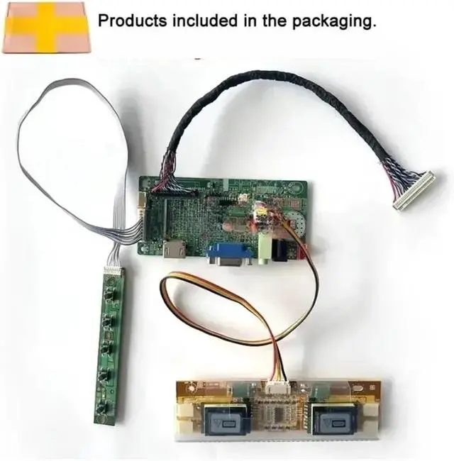 Alt view image 2 of 4 - LCD Monitor Controller Drive Board Fit MT190AW01 TMS190WX1 M190A1 MT190AW02 1440x900 1440x900 HDMI+VGA 4CCFL LVDS 30-Pin DIY Kit(for M190A1-L0A)