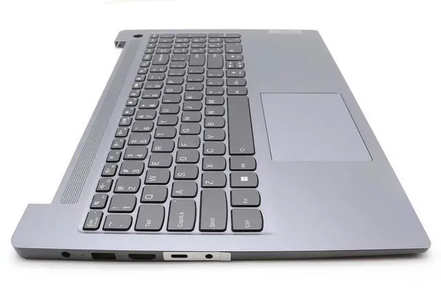 Alt view image 3 of 4 - 5CB1K96851 New Plamrest Upper Case C Cover with US Backlit Keyboard Fingerprint for IdeaPad Slim 3 15ABR8 82XM Laptop