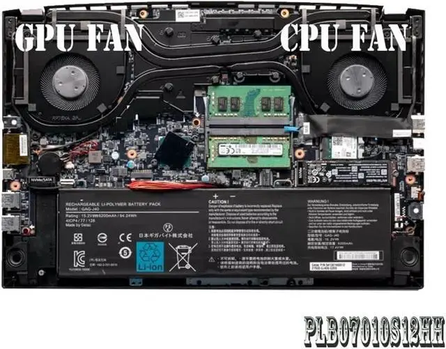 Alt view image 3 of 3 - Laptop CPU GPU Cooling Fan Compatible for Gigabyte AERO 15 OLED SA 17 HDR XA RP75XA RP77XA(CPU Fan)