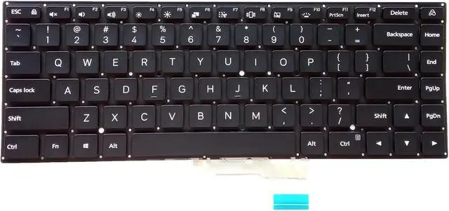 Alt view image 3 of 3 - US English Keyboard for XIAOMI for MI for PRO XMA2009-AD with Backlit Black