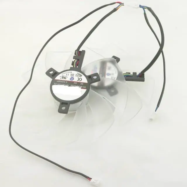 Alt view image 2 of 4 - FD10015H12D 12V 0.55A 95mm for POWERCOLOR RX6600 6600XT 6650XT RX7600 7600XT 7650 for HellhounGPU Graphics Card Cooling Fan
