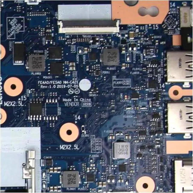 Alt view image 5 of 6 - FE4A0 FE5A0 NM-C421 Laptop MotherboardCompatible for Lenovo, Thinkpad E14 E15with I3 I5 I7 10TH CPU UMA, Laptop Parts(E15 i5-10210U)