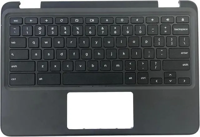 Alt view image 4 of 7 - Replacement for Dell Chromebook 11 3120 Laptop Upper Top Cover Case Palmrest Not-Backlit US Keyboard Assembly Part (NFC) 0WHJ70 WHJ70