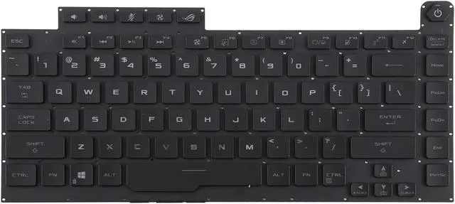 Alt view image 2 of 5 - Laptop Replacement Parts US Version RGB Backlit Laptop Keyboard for ASUS ROG Strix Scar G512 G512LV G512LW G512LI Accessories