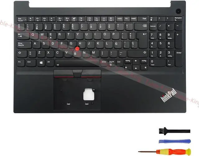 Main image of Replacement Keyboard Power Button Backlight Key for Lenovo Thinkpad E15 Gen2 Gen3 Gen4(Not for E15 Gen1) with Cover C (Spanish/Spanish, Backlit, with Power Button)