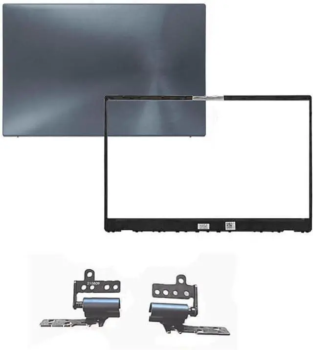 Main image of Replacement for Asus ZenBook 14 U4700J UX425J UX425JA UX425 UX425E UM4251 LCD Back Cover Top Lid & Bezel & Hinges (Silver A+B+H)