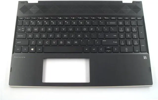 Main image of Parts for HP Pavilion X360 15-CR 15T-CR Palmrest Bezel with US-English Non-Backlit Keyboard Grid Gold L20850-001