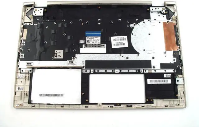 Alt view image 2 of 4 - Parts for HP Pavilion X360 15-CR 15T-CR Palmrest Bezel with US-English Non-Backlit Keyboard Grid Gold L20850-001