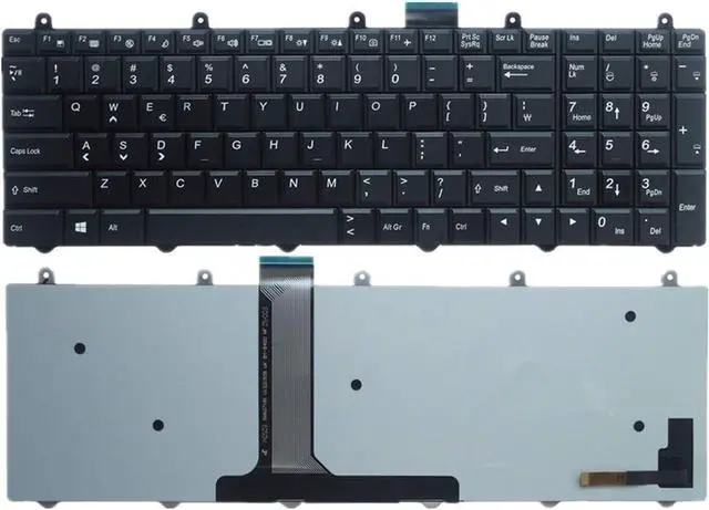 Main image of Replacement Laptop Keyboard for CLEVO P151EM1 P151SM1 P151SM1-A P151SM-A Black with Backlight US United States Edition 6-79-P150HM0K-010