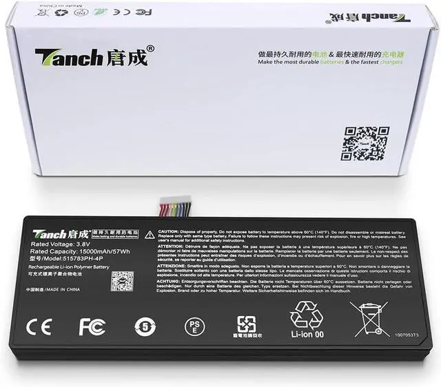 Main image of Tanch Genuine 515783-4P MLP515783-4P 515783PH-4P Laptop Battery for Autel mk908 MS909 MS919 MK908 Pro MK908P MAXICOM im608 im600 3.8V 15000mAh 57W