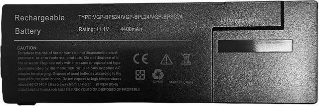 Alt view image 2 of 4 - VGP-BPS24 New Laptop Battery Replacement for Sony VAIO VPCSA VPCSB VPCSC VPCSE VGP-BPL24 VGP-BPSC24 VPCSA25GL VPCSA3AFX VPCSC1AFM VPCSD-113T