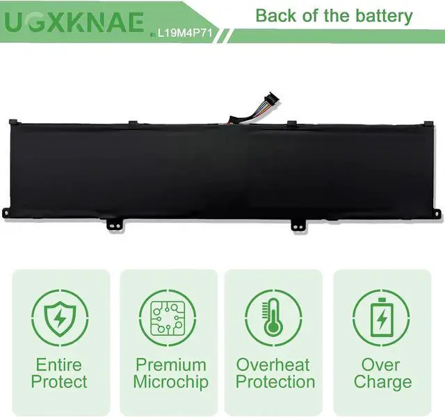 Alt view image 6 of 7 - L19M4P71 Laptop Battery Replacement for Lenovo ThinkPad X1 Extreme P1 3rd Gen ThinkPad X1 Extreme 3rd Gen Series L19C4P71 5B10X19047 5B10X19048 5B10X19049 5B10X19050 15.36V 80Wh 5235mAh