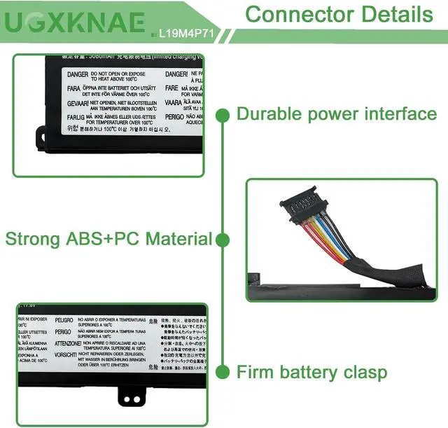 Alt view image 3 of 7 - L19M4P71 Laptop Battery Replacement for Lenovo ThinkPad X1 Extreme P1 3rd Gen ThinkPad X1 Extreme 3rd Gen Series L19C4P71 5B10X19047 5B10X19048 5B10X19049 5B10X19050 15.36V 80Wh 5235mAh
