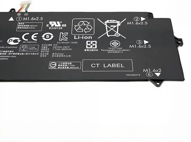 Alt view image 5 of 6 - Tanch Genuine MG04XL MG04 HSTNN-DB7F 812060-2C1 812060-2B1 HSTNN-I72C 812148-855 MC04XL MG04040XL Laptop Battery for Hp Elite x2 1012 x2 x2 1012 G1 x2 1012 G1-V9D54PA 7.7V 4820mAh 40W
