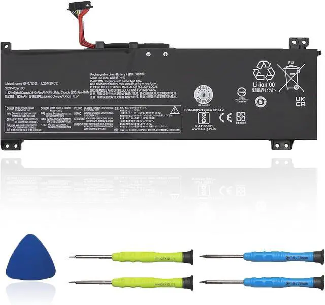 Main image of L20M3PC2 L20C3PC2 Laptop Battery Compatible with Lenovo Ideapad Gaming 3-15ACH6 Model 82K20015US 82K200UTUS Series SB11B96717 5B11B96718 L20D3PC2 5B11B96715 L20C3PC2 5B11B96719 45Wh 11.52V