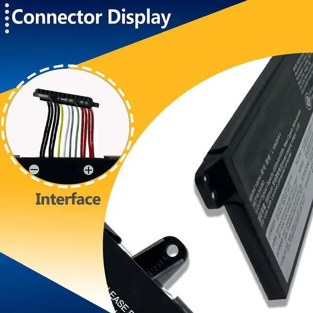 Alt view image 3 of 7 - L18C3PF1 L18M3PF1 Laptop Battery Replacement for Lenovo Ideapad L340-15IRH L340-17IRH Gaming Series 5B10T04975 5B10W67350 5B10T04976 5B10W67336 SB10W67243