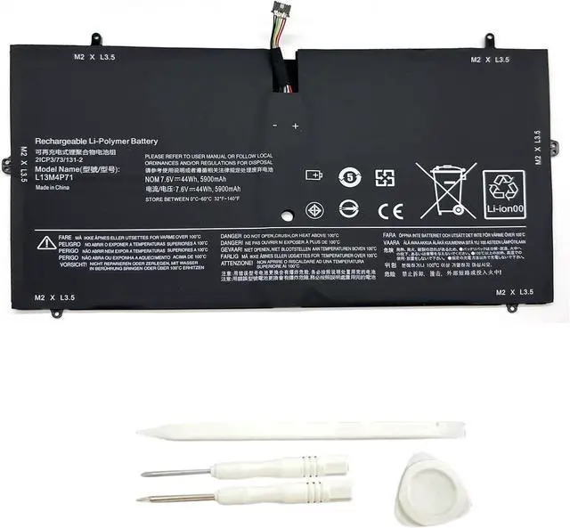 Main image of L13M4P71 Laptop Battery Replacement for Lenovo Yoga 3 Pro 1370 Series 121500264 L14S4P71 12150026 Pro-1370-80HE Pro-5Y71 Pro-I5Y51 Pro-I5Y70 Pro-I5Y71 L14S4P71