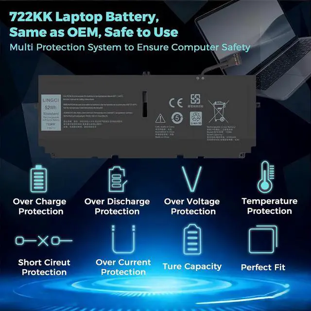 Alt view image 3 of 7 - BTY-M492 Battery Replacement for MSI Sword 15 A11UD A11UE A11SC Bravo 15 B5DD Katana GF66 GF76 11UC 11UD 11UE 11SC 12UD 12UE 12UG 12UGS 12UX WF66 WF76 11.4V 4700mAh