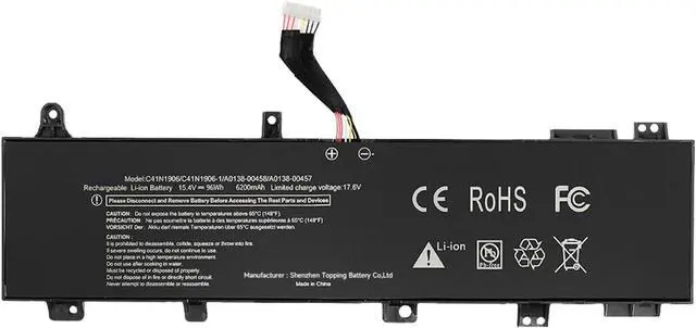 Main image of C41N1906 C41N1906-1 Laptop Battery Replacement for ASUS TUF Gaming A15 FA506IU FA506IV FA506QR A17 FA706IU FA706IH F15 FX506LU FX506L FX506LH FX506LI FX506HM B0B200-03620000 0B200-03590000