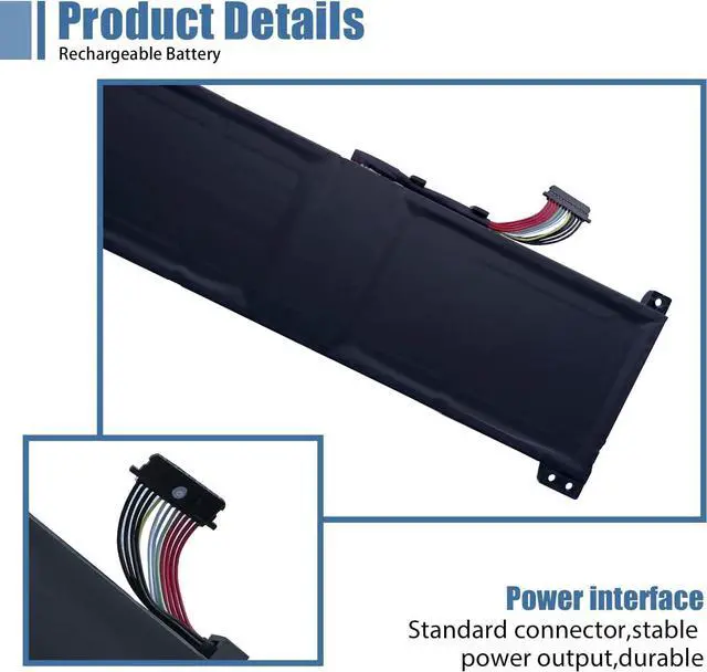 Alt view image 3 of 7 - L20M4PC0 L20L4PC0 Laptop Battery Replacement for Lenovo Ideapad Gaming 3-15ACH6 Legion 5-15ITH6 15ACH6A 15ACH6H 15ITH6H 15ACH6 Series 5B11B48816 L20D4PC0 5B11B48819 L20C4PC0 5B11B48827