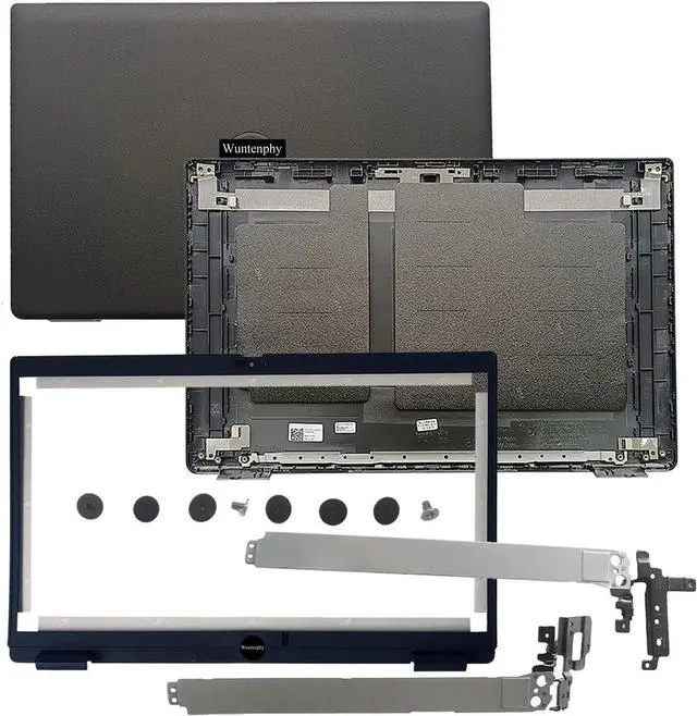 Main image of New Replacement LCD Back Cover Front Bezel Hinges with Screws for Dell Latitude 15 3520 E3520 P108F 017XCF 04Y37V 0WXN5F 0H5YMR 0RGY41 Rear Top Case Lid Black